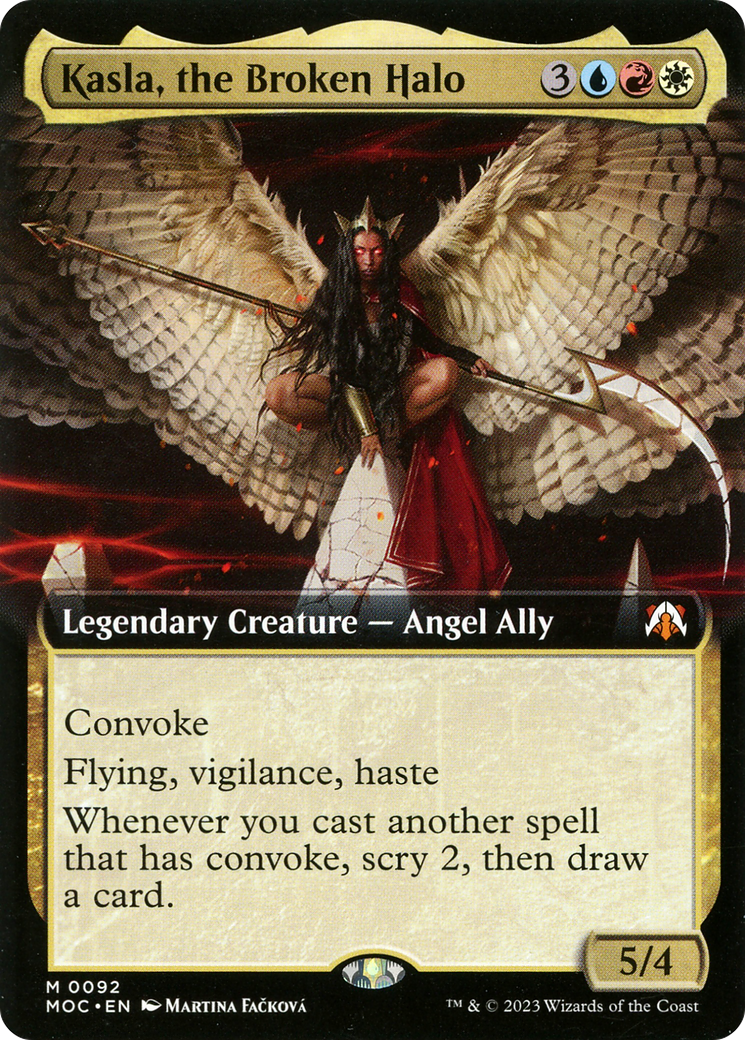 mtg scry 2 draw a card Kasla, the Broken Halo (Extended Art) [March of the Machine Commander] –  Dungeons & Javas