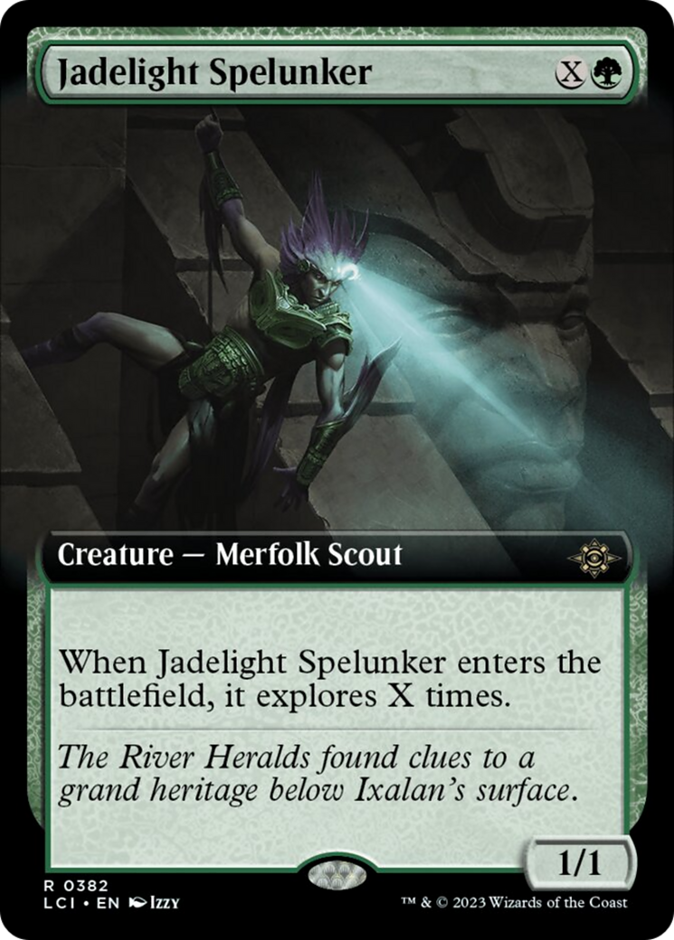 mtg ixalan green cards Jadelight Spelunker (Extended Art) [The Lost Caverns of Ixalan] – Dungeons  & Javas