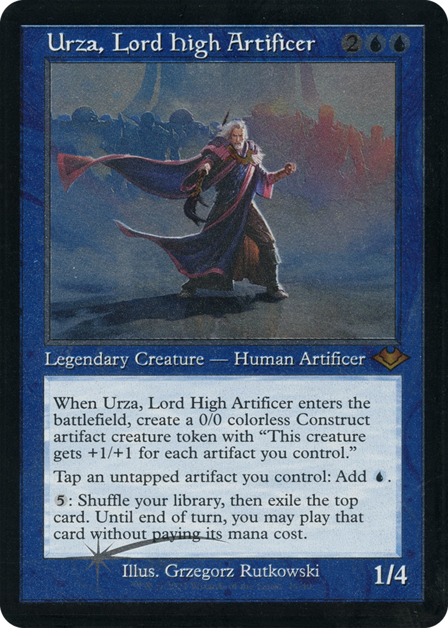Urza, Lord High Artificer (Retro Foil Etched) [Modern Horizons