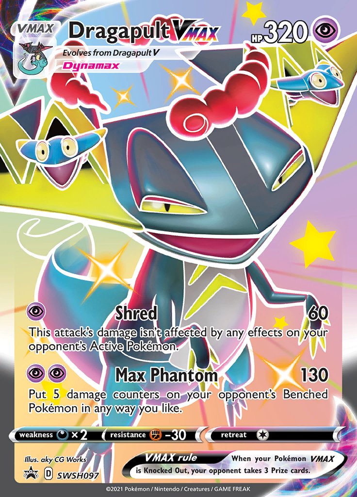 Dragapult VMAX (SWSH097) (Jumbo Card) [Sword & Shield: Black Star Prom   Dungeons & Javas