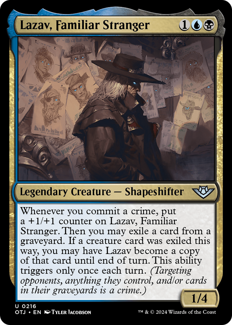 Lazav, Familiar Stranger [Outlaws of Thunder Junction] – Dungeons & Javas
