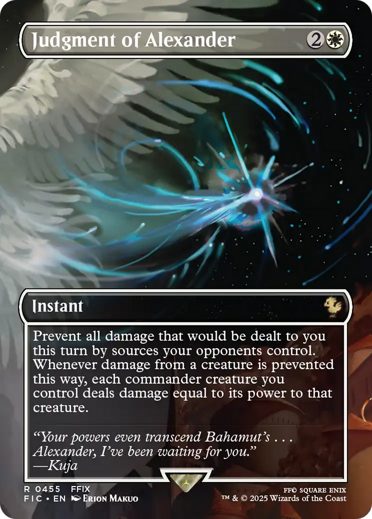 borderless mtg final fantasy Judgment of Alexander (Borderless) [FINAL FANTASY Commander] – Dungeons &  Javas