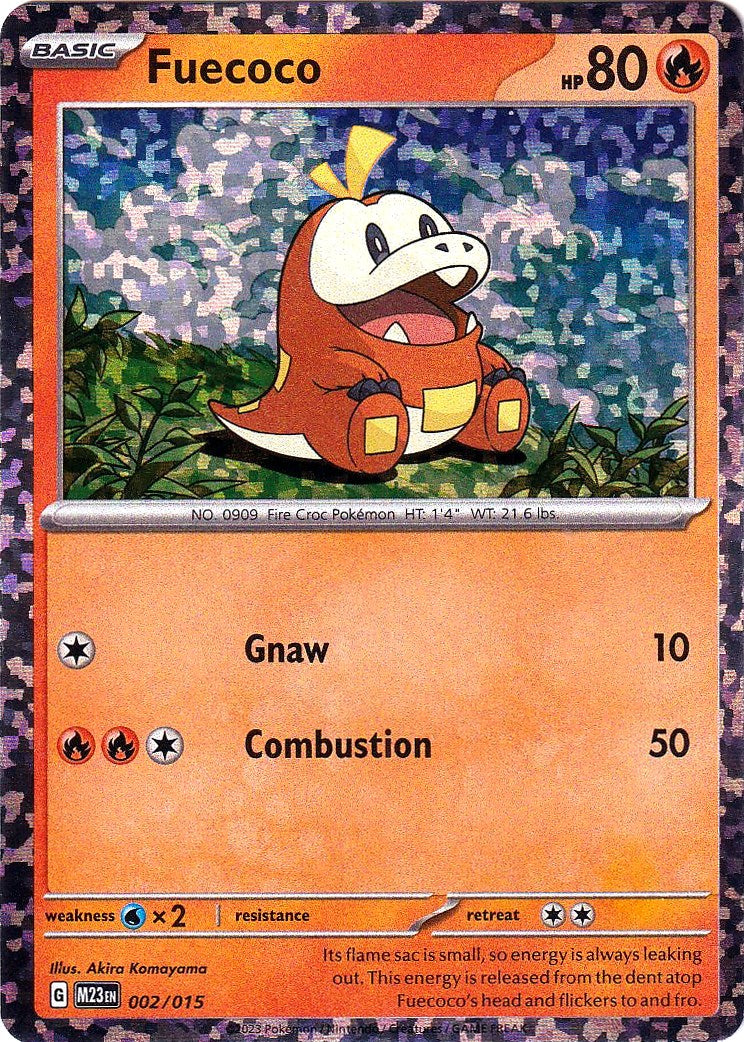 fuecoco pokemon card Fuecoco (002/015) [McDonald's Promos: 2023 Collection] – Dungeons & Javas