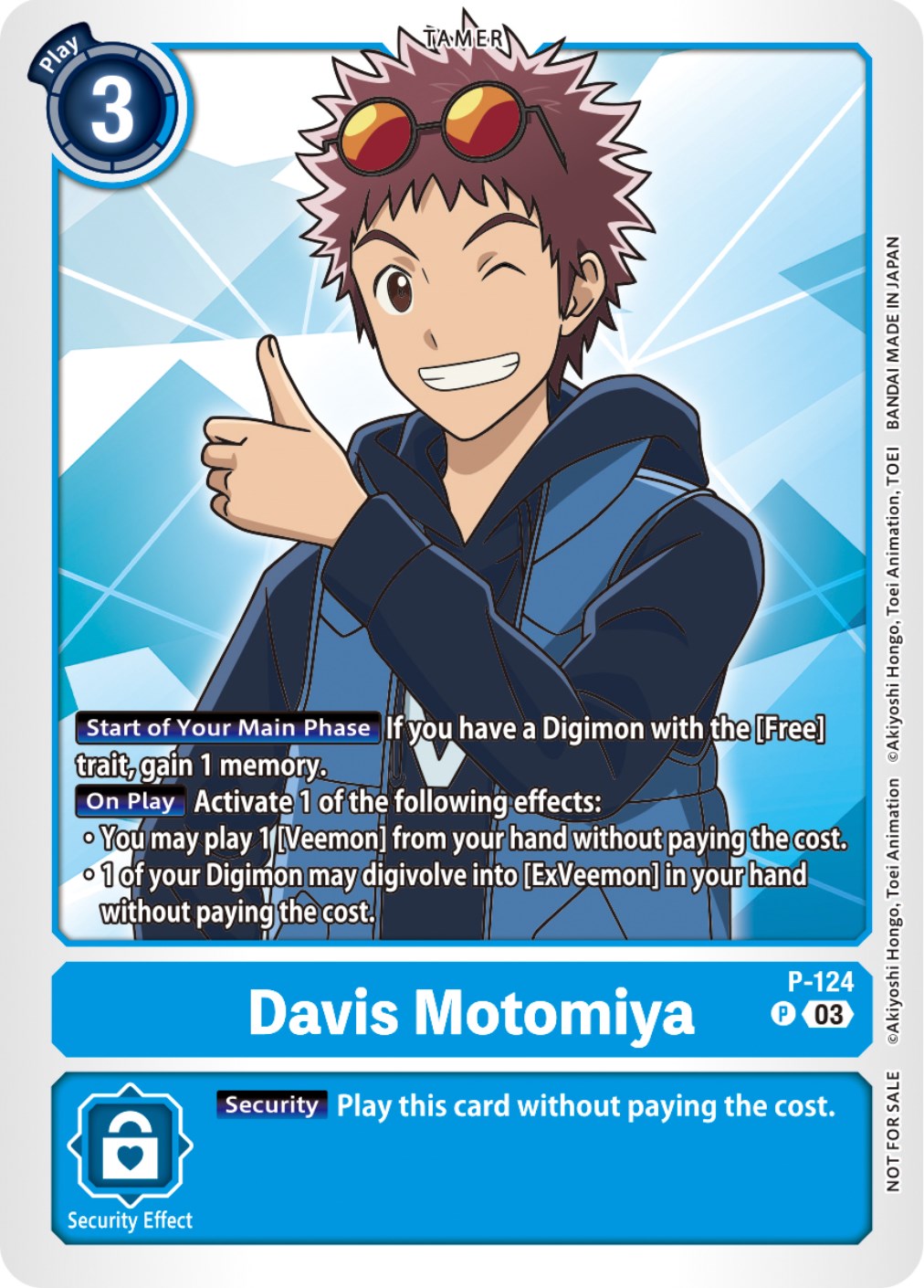 Davis Motomiya [P-124] (NYCC 2023 Demo Deck) [Promotional Cards] – Dungeons  & Javas