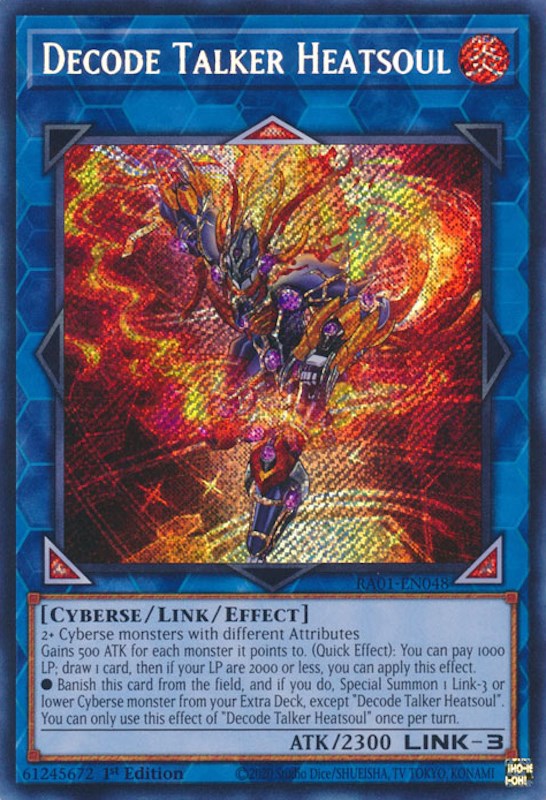yugioh decode talker deck Decode Talker Heatsoul [RA01-EN048] Secret Rare – Dungeons & Javas