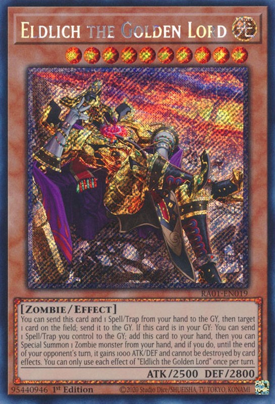 yugioh eldlich cards the Golden Lord (Collector's Rare) Size is approx YuGiOh Trading Card Game Rarity