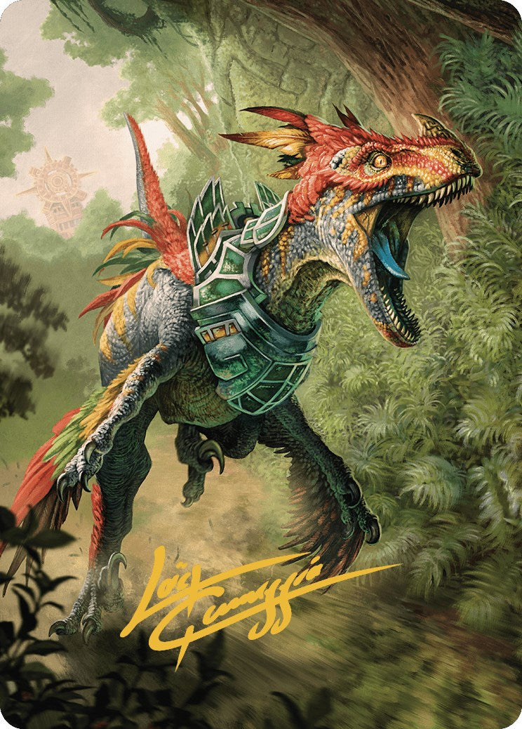mtg lost caverns of ixalan art cards Dinosaur Token Art Card (Gold-Stamped Signature) [The Lost Caverns of –  Dungeons & Javas