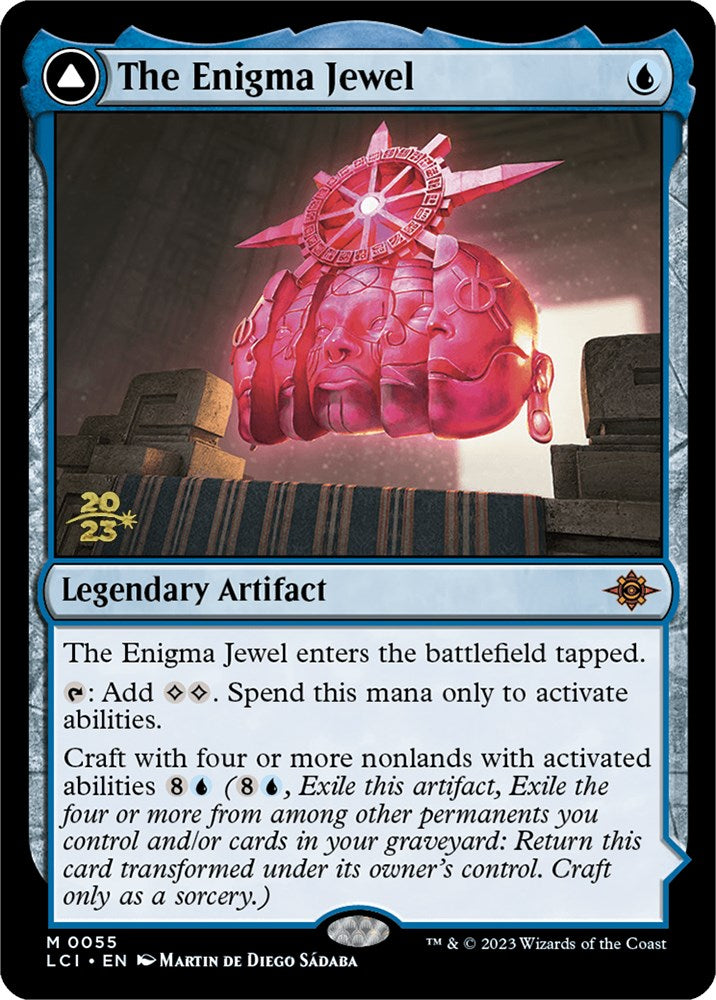 ixalan cards mtg The Enigma Jewel // Locus of Enlightenment [The Lost Caverns of Ixalan – Dungeons & Javas