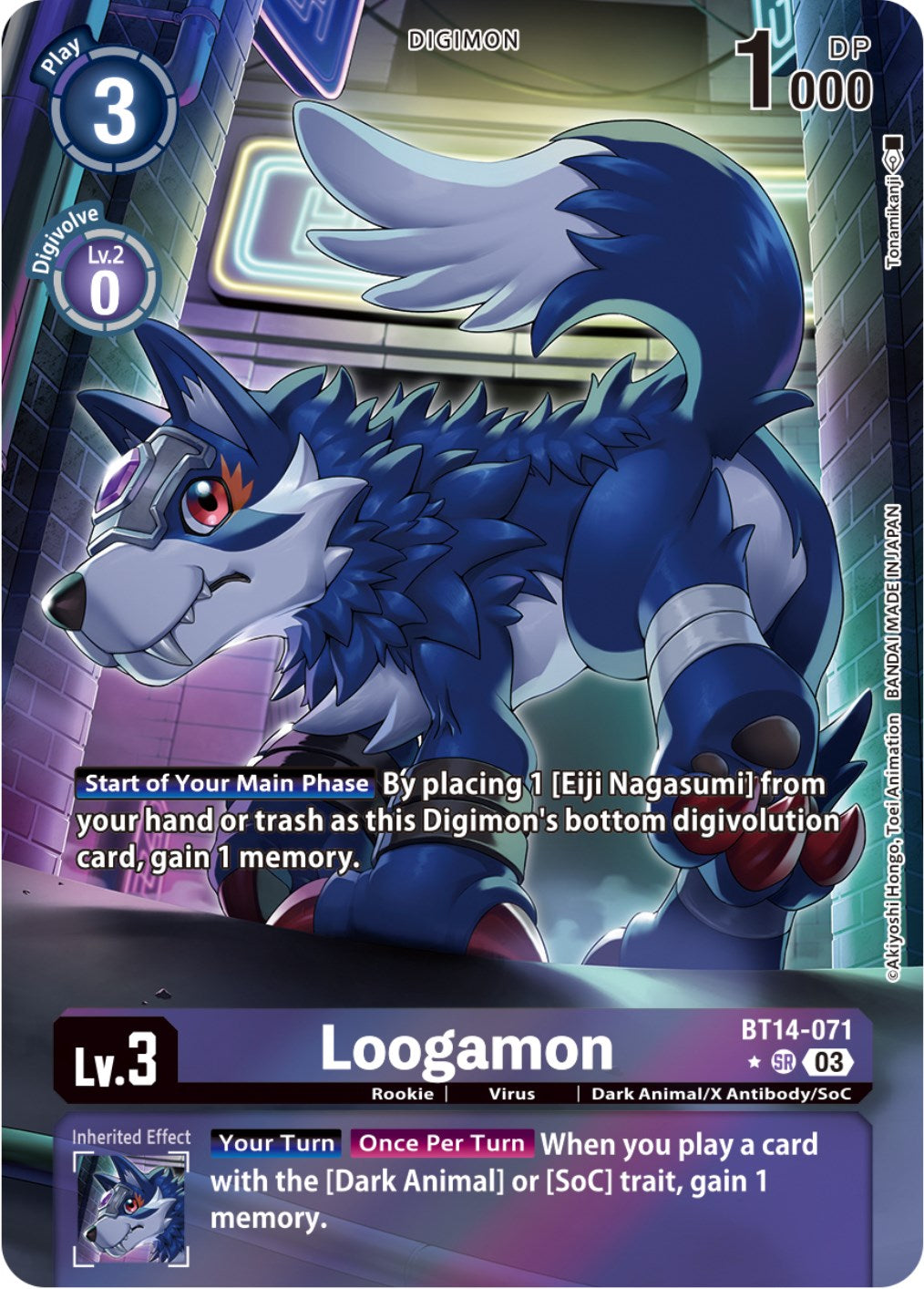 Loogamon [BT14-071] (Alternate Art) [Blast Ace] – Dungeons & Javas
