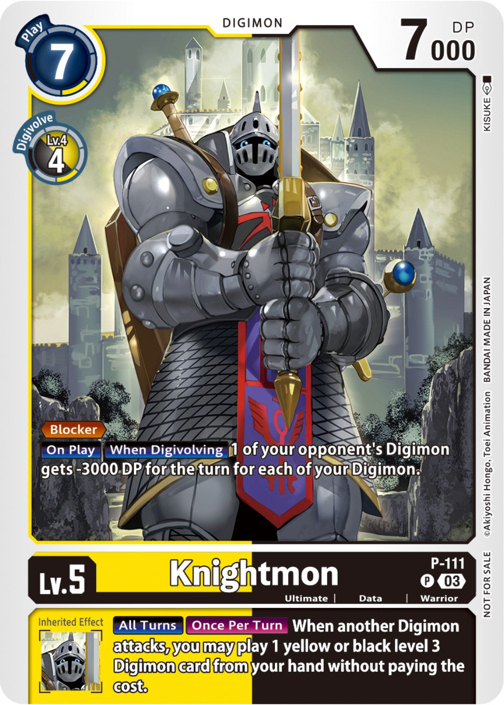 Knightmon [P-111] (3rd Anniversary Survey Pack) [Promotional Cards] –  Dungeons & Javas