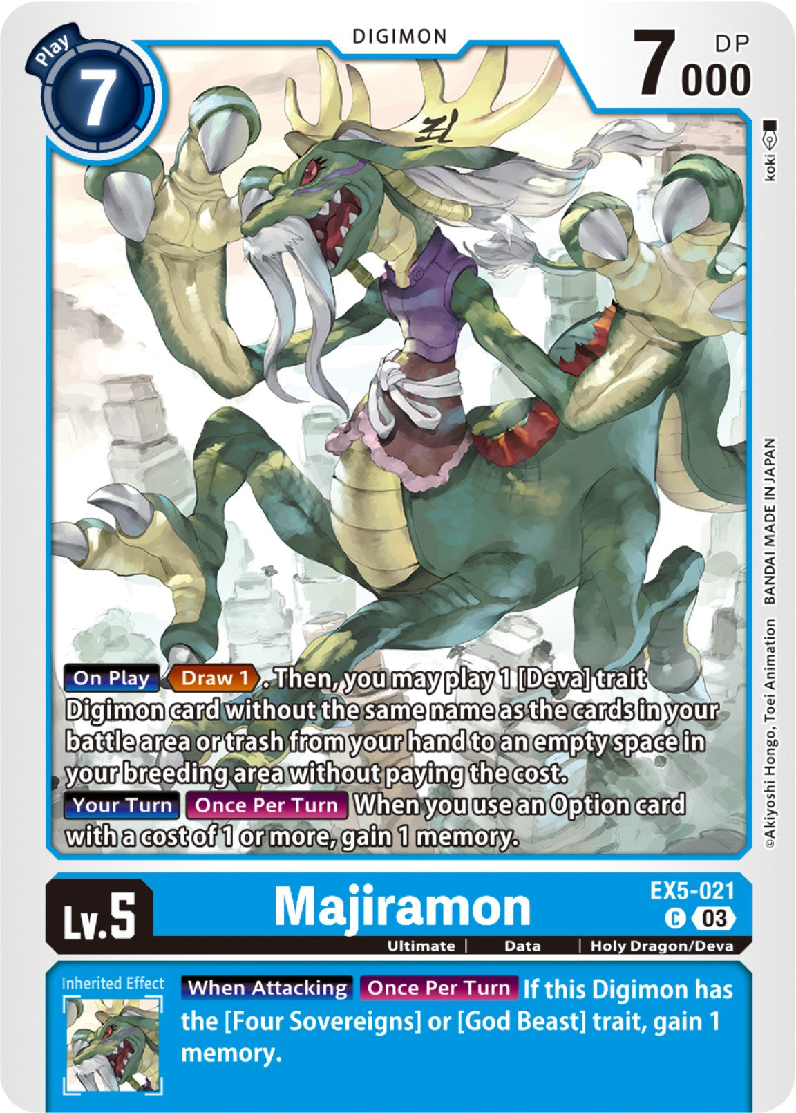 digimon card game animal colosseum Majiramon [EX5-021] [Animal Colosseum] – Dungeons & Javas