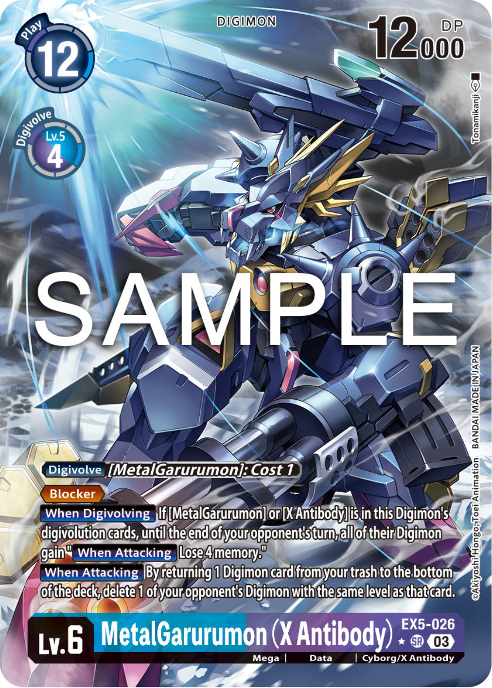 MetalGarurumon (X Antibody) [EX5-026] (Alternate Art) [Animal Colosseu –  Dungeons & Javas