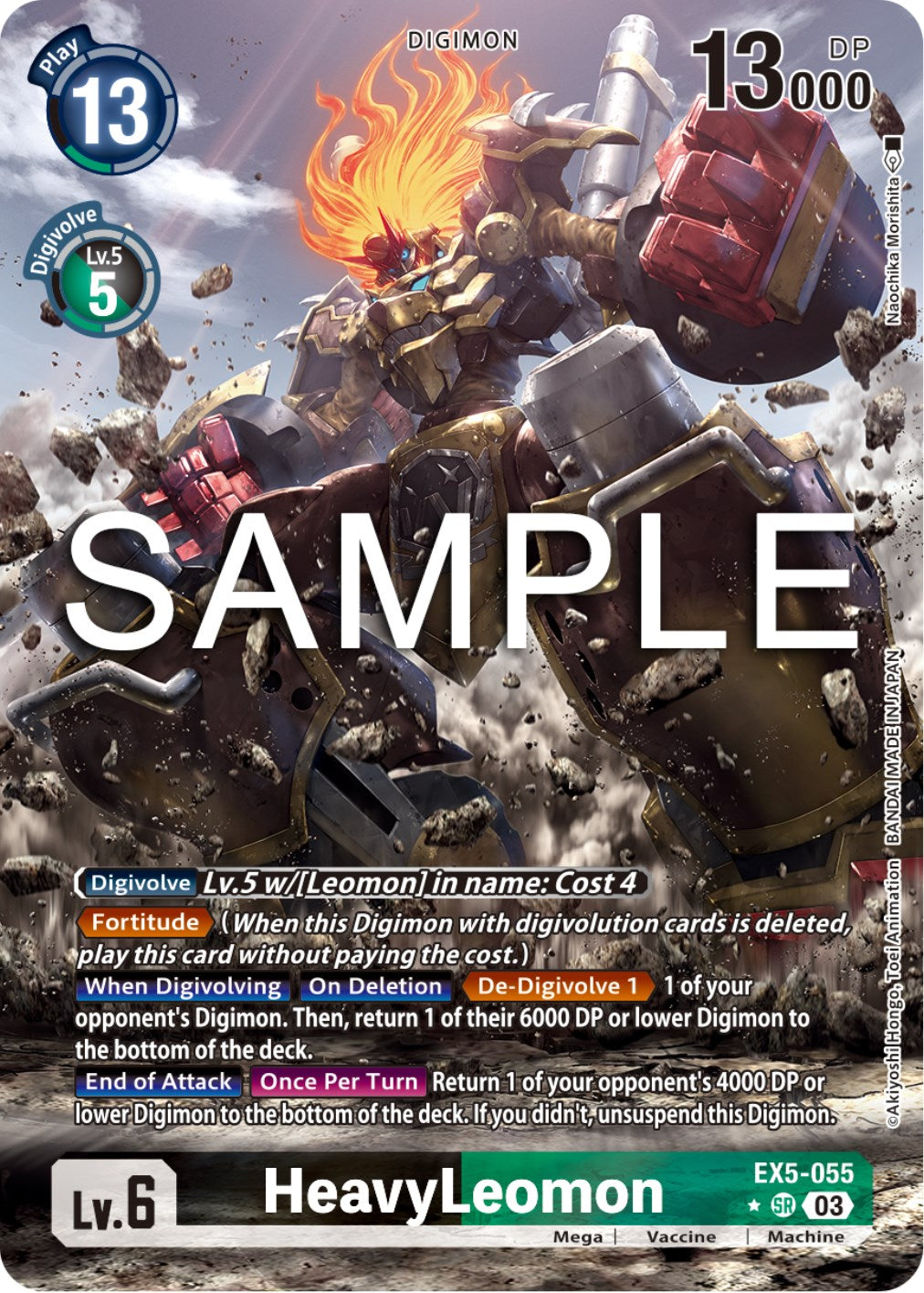 digimon card game animal colosseum HeavyLeomon [EX5-055] (Alternate Art) [Animal Colosseum] – Dungeons & Javas