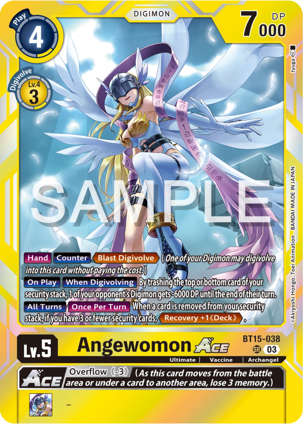 digimon ace cards Angewomon Ace [BT15-038] [Exceed Apocalypse] – Dungeons & Javas