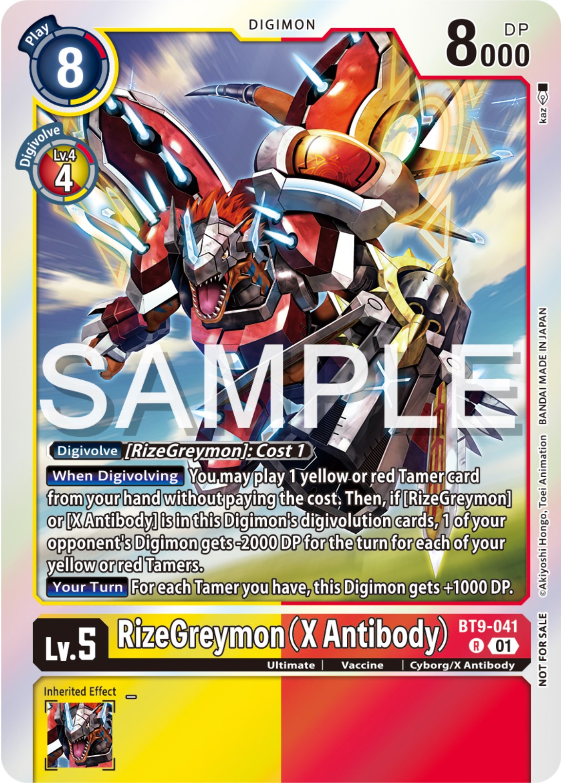 RizeGreymon (X Antibody) [BT9-041] (Event Pack 6) [X Record Promos] –  Dungeons & Javas