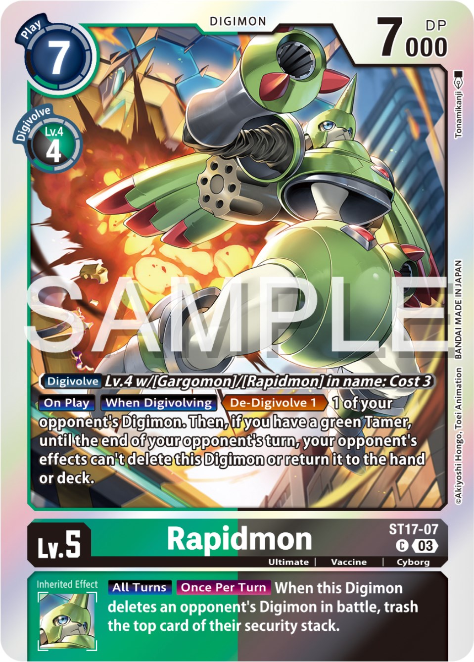 Rapidmon [ST17-07] [Starter Deck: Double Typhoon Advanced Deck Set] –  Dungeons & Javas