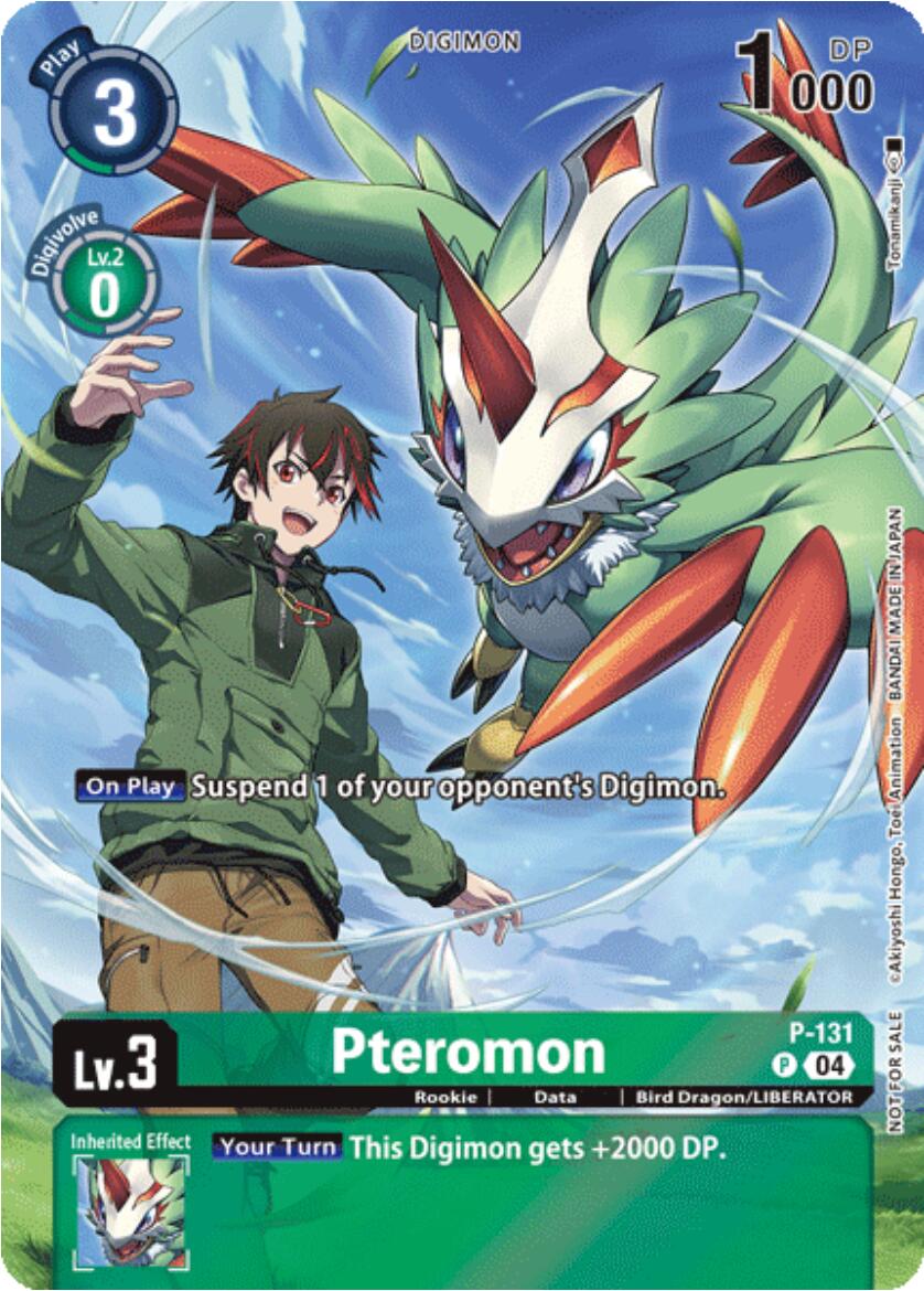 Pteromon [P-131] (Digimon Liberator Promotion) (Textured) [Promotional – Dungeons & Javas