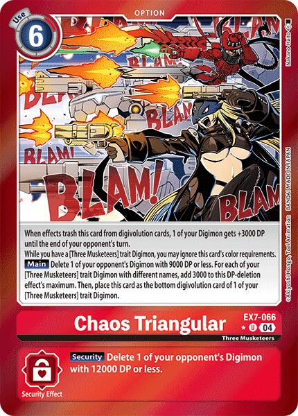 Chaos Triangular [EX7-066] (Foil) [Digimon LIBERATOR] – Dungeons & Javas