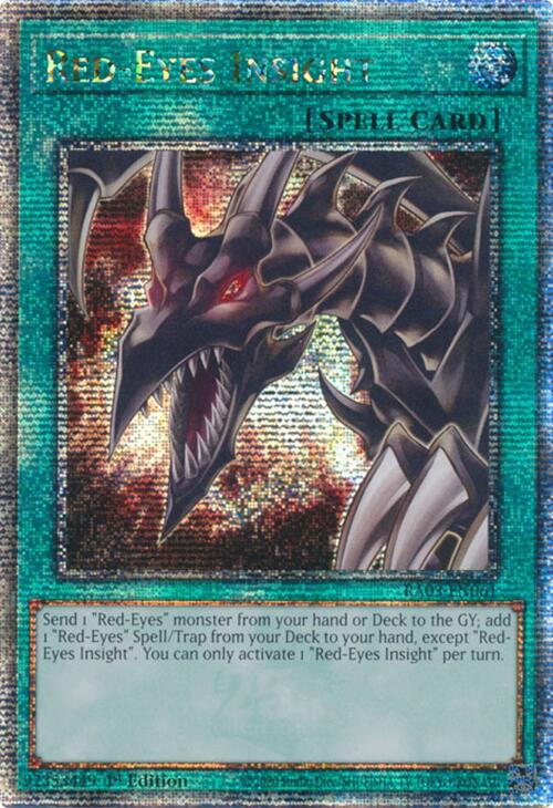 yugioh red eyes spell cards Red-Eyes Insight (Quarter Century Secret Rare) [RA03-EN061] Quarter Ce – Dungeons & Javas Eyes monster from your Pokemon Epic Graded Mystery Scene:Children of Fate HotStuff