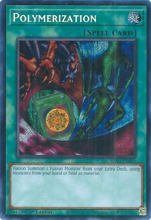 Polymerization (Alternate Art) (Secret Rare) [RA03-EN051] Secret Rare –  Dungeons & Javas