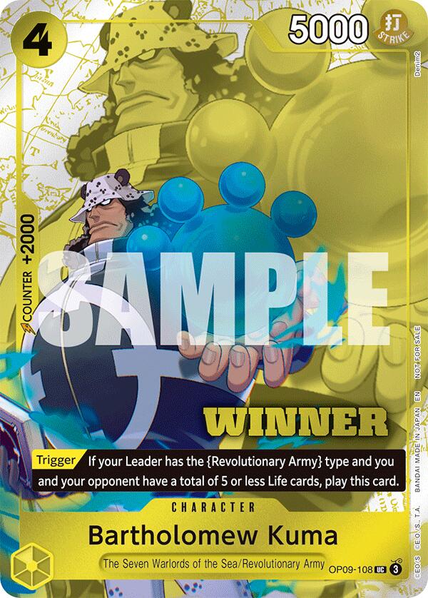 Bartholomew Kuma (Winner Pack 2025 Vol. 4) [One Piece Promotion Cards] –  Dungeons & Javas