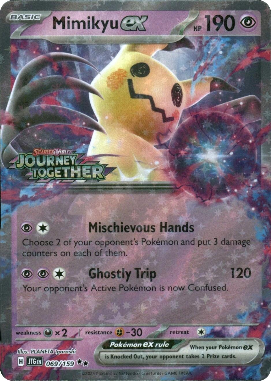Mimikyu ex (069/159) (Journey Together Stamped) [Miscellaneous Cards] –  Dungeons & Javas