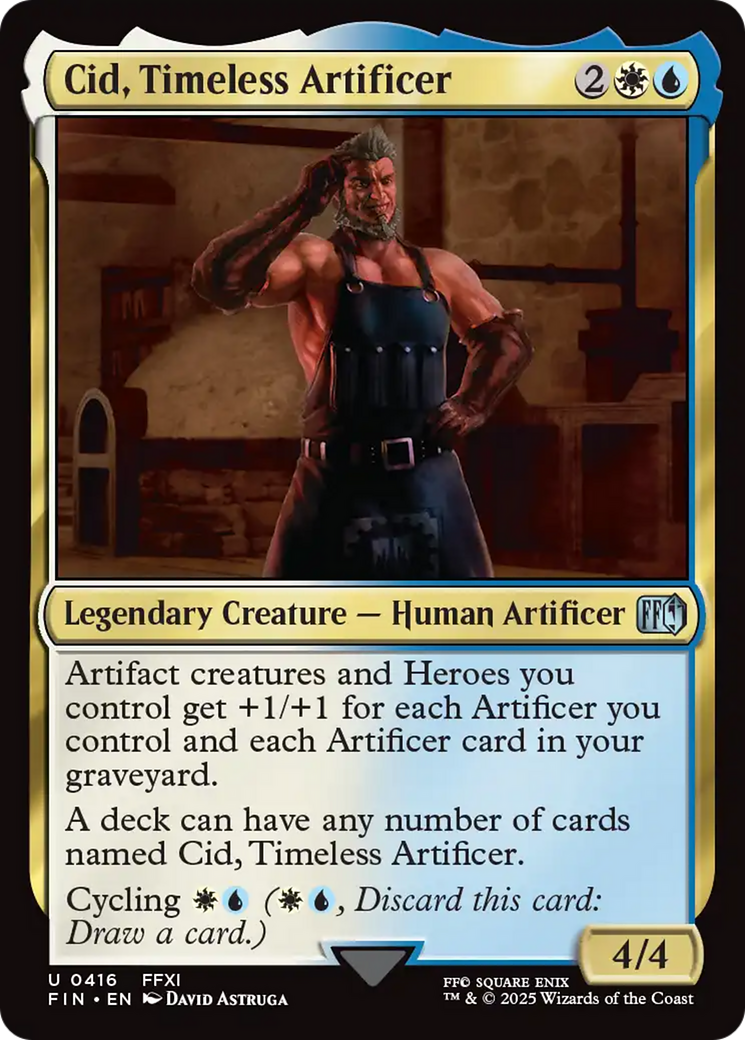 cid final fantasy mtg Cid, Timeless Artificer (0416) [FINAL FANTASY] – Dungeons & Javas