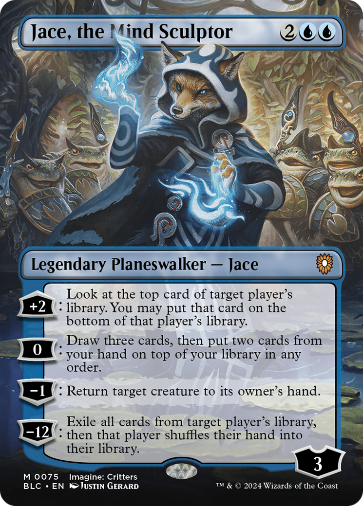 Jace, the Mind Sculptor (Borderless) [Bloomburrow Commander