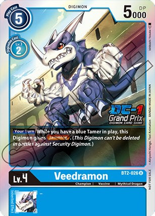 Veedramon [BT2-026] (DC-1 Grand Prix) [Release Special Booster Promos] –  Dungeons & Javas