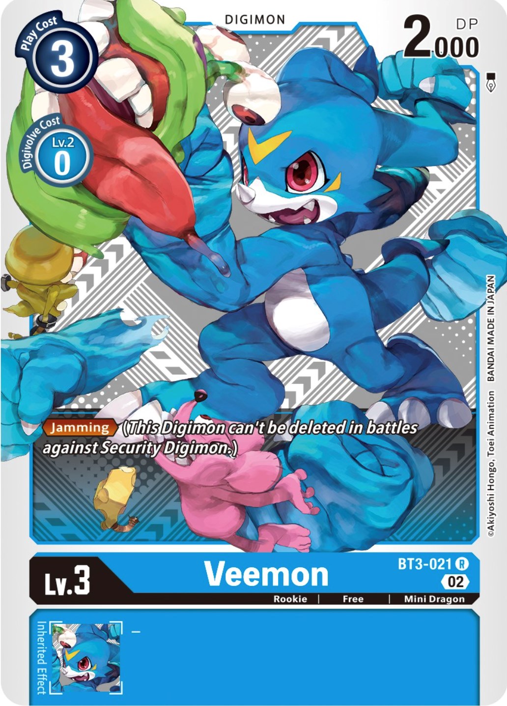 Veemon [BT3-021] (Winner Pack Dimensional Phase) [Release Special Boos –  Dungeons & Javas