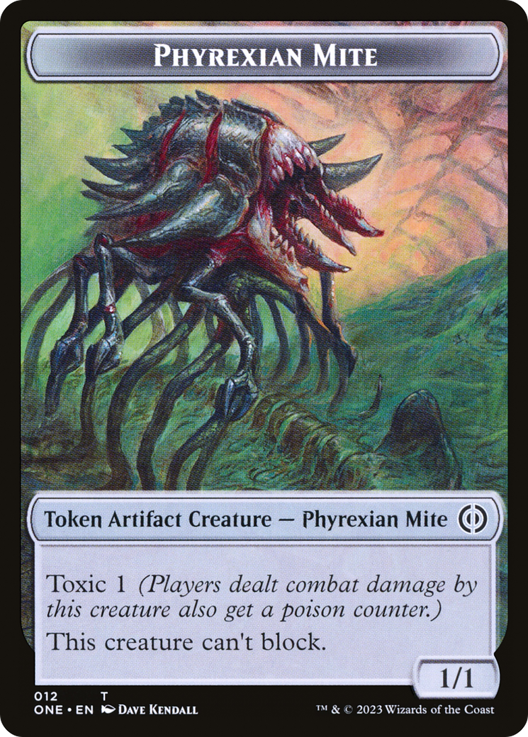 Phyrexian Mite (012) // Drone Double-Sided Token [Phyrexia: All Will B –  Dungeons & Javas