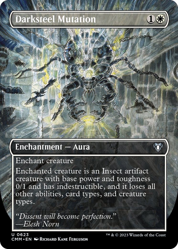 Darksteel Mutation (Borderless Alternate Art) [Commander Masters] –  Dungeons & Javas