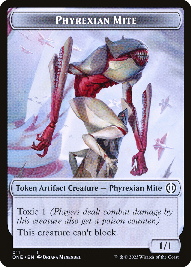 Phyrexian Mite (011) // Phyrexian Golem Double-Sided Token [Phyrexia: –  Dungeons & Javas