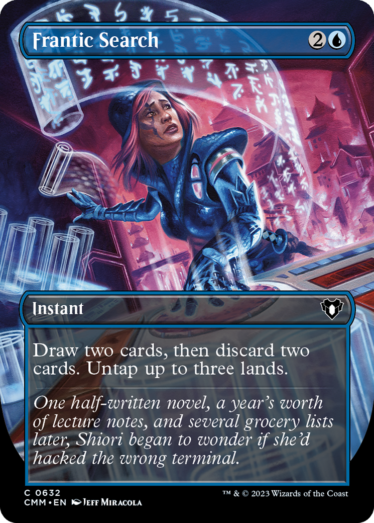 Frantic Search (Borderless Alternate Art) [Commander Masters] – Dungeons &  Javas
