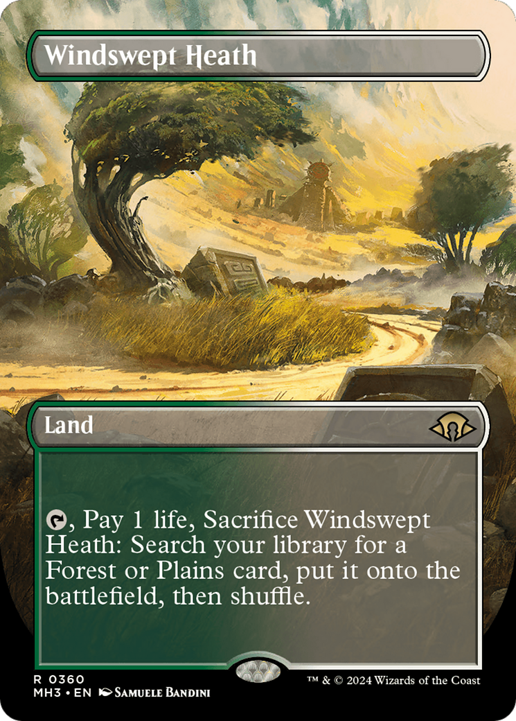Windswept Heath (Borderless) [Modern Horizons 3] – Dungeons & Javas