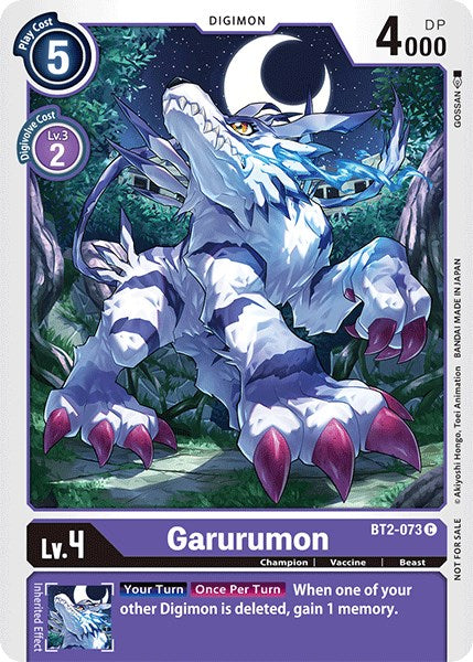 digimon garurumon card Garurumon [BT2-073] (Official Tournament Pack Vol.3) [Release Special –  Dungeons & Javas