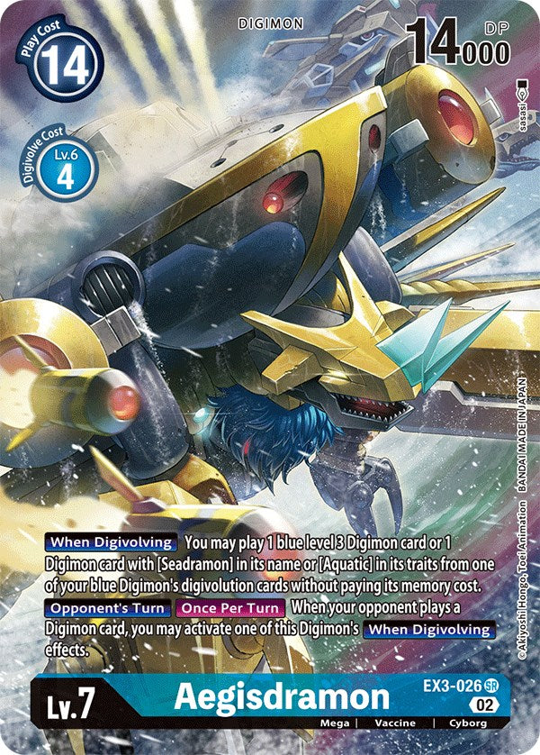 Aegisdramon [EX3-026] (Alternate Art) [Draconic Roar] – Dungeons & Javas