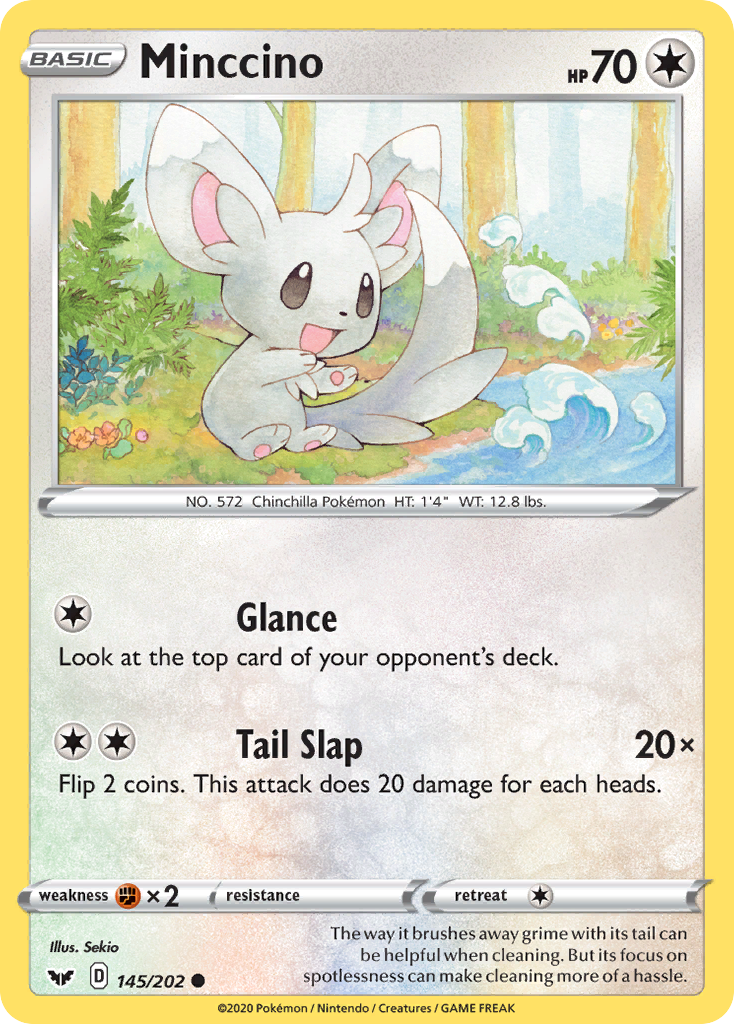 Minccino (145/202) [Sword & Shield: Base Set] – Dungeons & Javas