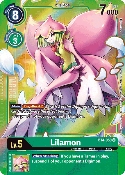 Lilamon [BT4-059] (Alternate Art) [Great Legend] – Dungeons & Javas