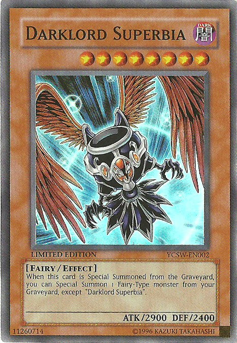 yugioh darklord cards Darklord Superbia [YCSW-EN002] Super Rare – Dungeons & Javas