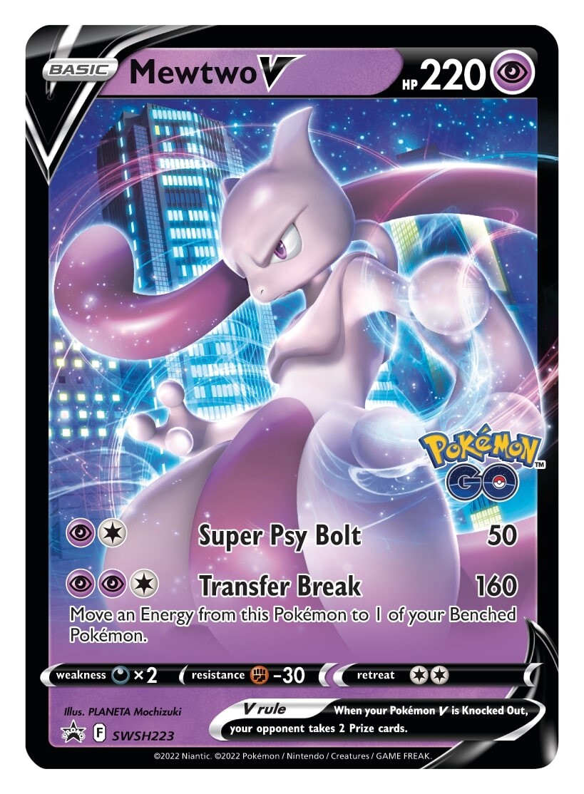 Mewtwo V (SWSH223) [Sword & Shield: Black Star Promos]  Dungeons & Javas