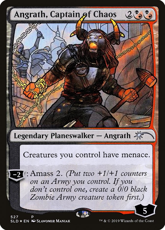 stained glass mtg cards Angrath, Captain of Chaos (Stained Glass) [Secret Lair Drop Promos] –  Dungeons & Javas