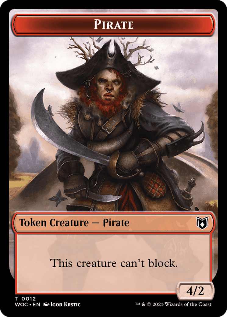 Pirate // Human Double-Sided Token [Wilds of Eldraine Commander Tokens Dungeons & Javas Pirate // Human Double-Sided Token [Wilds of Eldraine Commander Tokens Dungeons & Javas