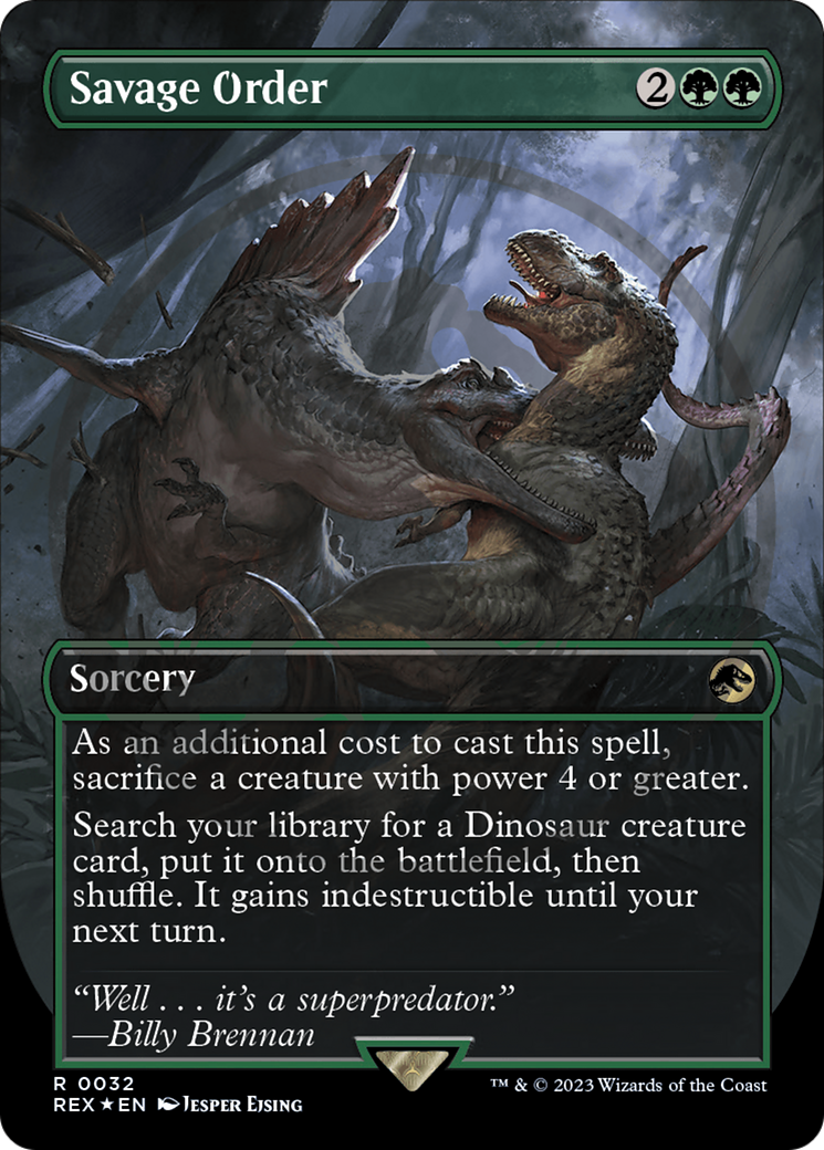 Savage Order Emblem (Borderless) [Jurassic World Collection Tokens] –  Dungeons & Javas
