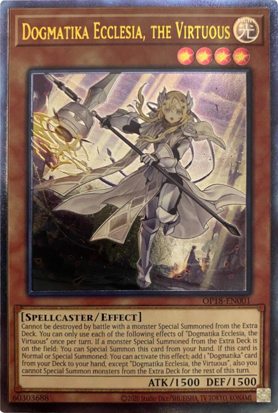 Dogmatika Ecclesia, the Virtuous [OP18-EN001] Ultimate Rare – Dungeons &  Javas