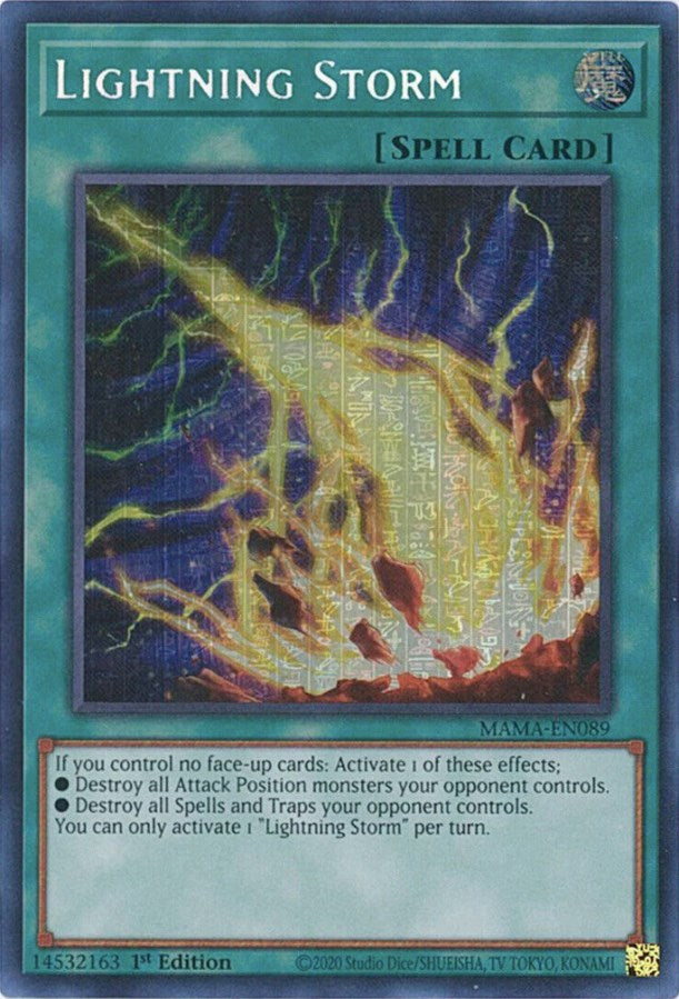 Lightning Storm [MAMA-EN089] Secret Pharaoh's Rare – Dungeons & Javas