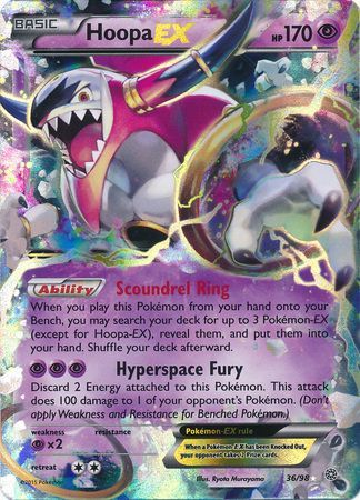 Hoopa EX (36/98) (Jumbo Card) [XY: Ancient Origins]  Dungeons & Javas