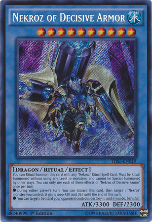 Nekroz of Decisive Armor [THSF-EN019] Secret Rare – Dungeons & Javas