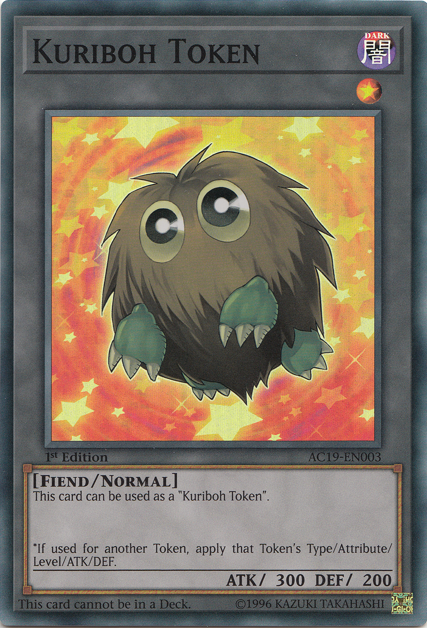Kuriboh Token [AC19-EN003] Super Rare – Dungeons & Javas