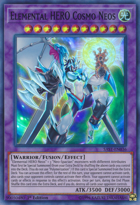 Elemental HERO Cosmo Neos [SAST-EN036] Super Rare – Dungeons & Javas
